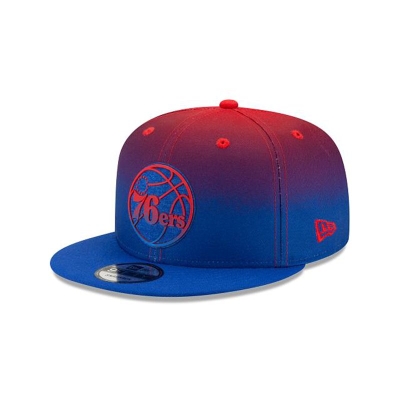 Philadelphia 76ers Gorra | New Era NBA Back Half 9fifty Snapback Cap Mexico - Azules